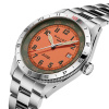 Montre Gallet Flying Officer Automatic 40 mm Cadran Orange Bracelet Acier