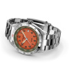 Montre Gallet Flying Officer Automatic 40 mm Cadran Orange Bracelet Acier