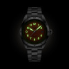 Montre Gallet Flying Officer Automatic 40 mm Cadran Orange Bracelet Acier