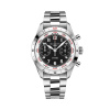 Montre Gallet Flying Officer Chronograph 40 mm Cadran Noir Bracelet Acier
