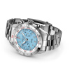 Montre Gallet Flying Officer Chronograph 40 mm Cadran Bleu Ciel Bracelet Acier