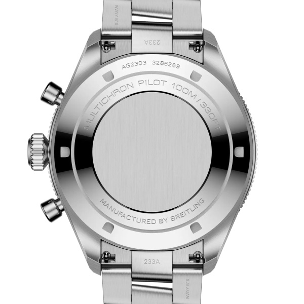 Montre Gallet Multichron Pilot 42 mm Cadran Bleu Bracelet Acier