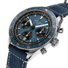 Montre Gallet Multichron Pilot 42 mm Cadran Bleu Bracelet Cuir Bleu