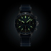 Montre Gallet Multichron Pilot 42 mm Cadran Bleu Bracelet Cuir Bleu