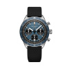 Montre Gallet Multichron Pilot 42 mm Cadran Bleu Bracelet Tissu Noir