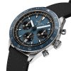 Montre Gallet Multichron Pilot 42 mm Cadran Bleu Bracelet Tissu Noir