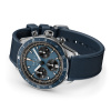 Montre Gallet Multichron Pilot 42 mm Cadran Bleu Bracelet Caoutchouc Bleu