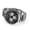 Montre Gallet Multichron Pilot 42 mm Cadran Noir Bracelet Acier
