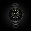 Montre Gallet Multichron Pilot 42 mm Cadran Noir Bracelet Acier
