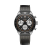 Montre Gallet Multichron Pilot 42 mm Cadran Noir Bracelet Cuir Noir