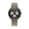 Montre Gallet Multichron Pilot 42 mm Cadran Noir Bracelet Cuir Vert