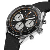 Montre Gallet Multichron Pilot 42 mm Cadran Noir Bracelet Tissu Noir