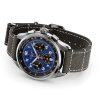 Montre Gallet Multichron Sport 41 mm Cadran Bleu Bracelet Cuir Gris