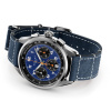 Montre Gallet Multichron Sport 41 mm Cadran Bleu Bracelet Cuir Bleu
