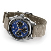 Montre Gallet Multichron Sport 41 mm Cadran Bleu Bracelet Cuir Vert