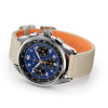 Montre Gallet Multichron Sport 41 mm Cadran Bleu Bracelet Tissu Beige