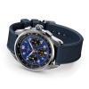 Montre Gallet Multichron Sport 41 mm Cadran Bleu Bracelet Caoutchouc Bleu