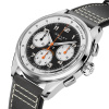 Montre Gallet Multichron Sport 41 mm Cadran Noir Bracelet Cuir Noir