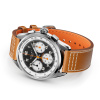 Montre Gallet Multichron Sport 41 mm Cadran Noir Bracelet Cuir Orange