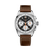 Montre Gallet Multichron Sport 41 mm Cadran Noir Bracelet Cuir Brun