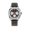 Montre Gallet Multichron Sport 41 mm Cadran Noir Bracelet Cuir Gris