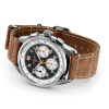 Montre Gallet Multichron Sport 41 mm Cadran Noir Bracelet Cuir Beige