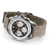 Montre Gallet Multichron Sport 41 mm Cadran Noir Bracelet Cuir Vert
