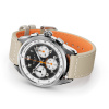 Montre Gallet Multichron Sport 41 mm Cadran Noir Bracelet Tissu Beige