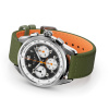 Montre Gallet Multichron Sport 41 mm Cadran Noir Bracelet Tissu Vert