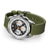 Montre Gallet Multichron Sport 41 mm Cadran Noir Bracelet Caoutchouc Vert