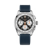 Montre Gallet Multichron Sport 41 mm Cadran Noir Bracelet Caoutchouc Bleu