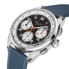 Montre Gallet Multichron Sport 41 mm Cadran Noir Bracelet Caoutchouc Bleu