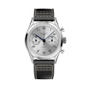 Montre Gallet Classics Tribute to Silverlight 38 mm Cadran Argenté Bracelet Cuir Noir