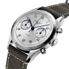 Montre Gallet Classics Tribute to Silverlight 38 mm Cadran Argenté Bracelet Cuir Gris