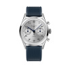 Montre Gallet Classics Tribute to Silverlight 38 mm Cadran Argenté Bracelet Caoutchouc Bleu