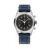 Montre Gallet Classics Tribute to Multichron 45 38 mm Cadran Noir Bracelet Cuir Bleu