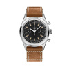 Montre Gallet Classics Tribute to Multichron 45 38 mm Cadran Noir Bracelet Cuir Beige