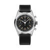 Montre Gallet Classics Tribute to Multichron 45 38 mm Cadran Noir Bracelet Caoutchouc Noir