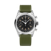 Montre Gallet Classics Tribute to Multichron 45 38 mm Cadran Noir Bracelet Caoutchouc Vert