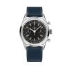 Montre Gallet Classics Tribute to Multichron 45 38 mm Cadran Noir Bracelet Caoutchouc Bleu
