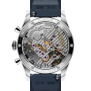 Montre Gallet Classics Tribute to Yachting Big Eye 38 mm Cadran Blanc Bracelet Caoutchouc Bleu