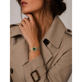 Montre MARCH LA.B Mini Mansart Emerald Bracelet Acier Doré