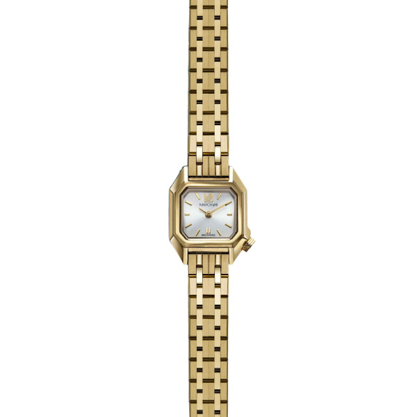 Montre MARCH LA.B Mini Mansart Continental Bracelet Acier Doré