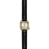 Montre MARCH LA.B Mini Mansart Continental Bracelet Alligator Noir
