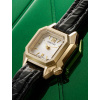 Montre MARCH LA.B Mini Mansart Continental Bracelet Alligator Noir