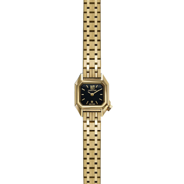 Montre MARCH LA.B Mini Mansart Supreme Bracelet Acier Doré