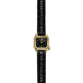 Montre MARCH LA.B Mini Mansart Supreme Bracelet Alligator Noir