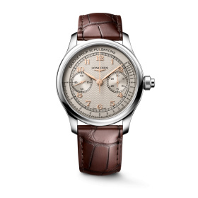 Montre Longines Master Collection Chrono Monopusher L2.960.4.78.2 41 mm Cadran Ivoire