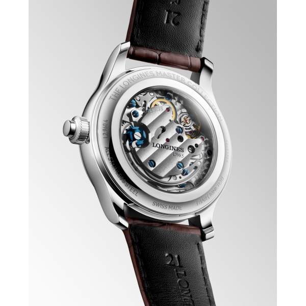 Montre Longines Master Collection Chrono Monopusher L2.960.4.78.2 41 mm Cadran Ivoire