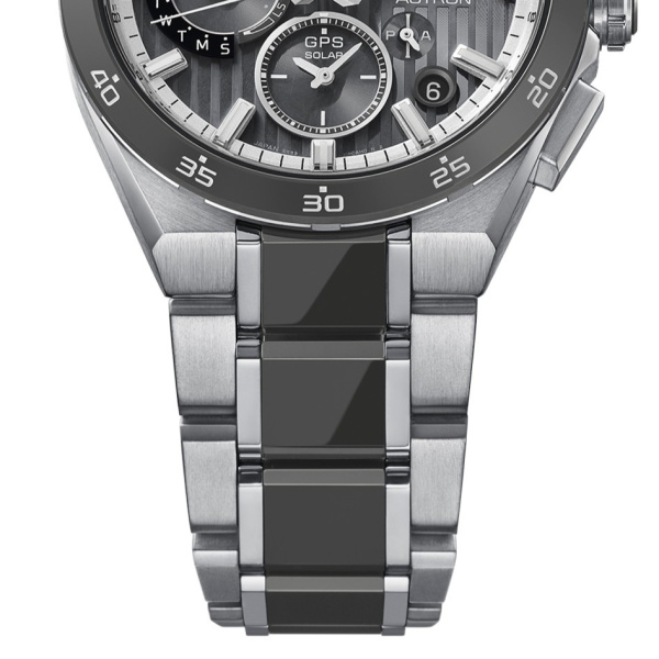 Montre Seiko Astron HAB007J1 43,2 mm GPS Solaire Chronographe Titane Céramique Grise